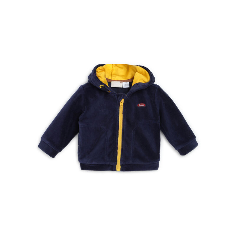 Boys Dark Blue Solid Cardigan image number 0